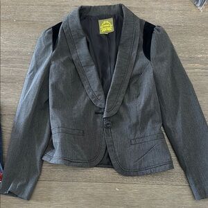 Chic Black Pinstripe Blazer